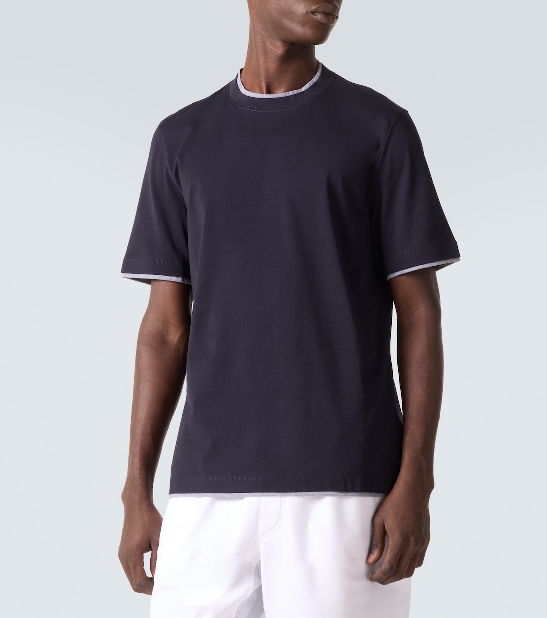 T-shirt in jersey di cotone | Brunello Cucinelli