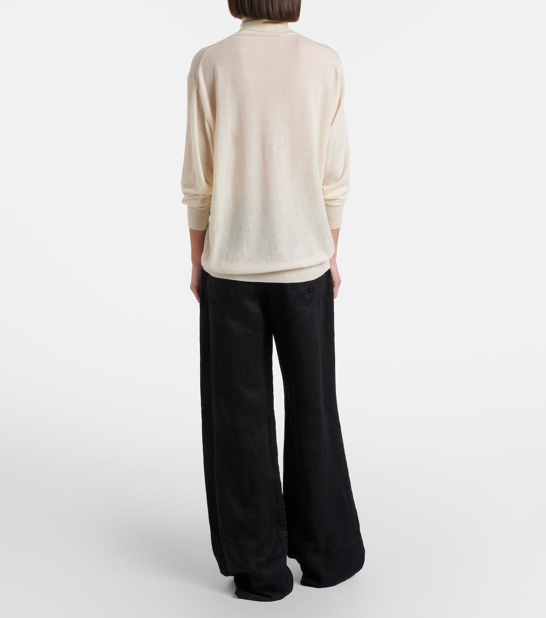 Wide-Leg Jeans Eglitte aus Leinen | The Row