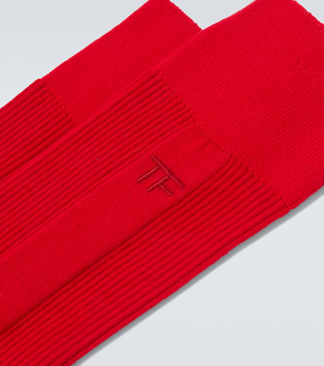 Ribbed-knit cotton socks  | Tom Ford