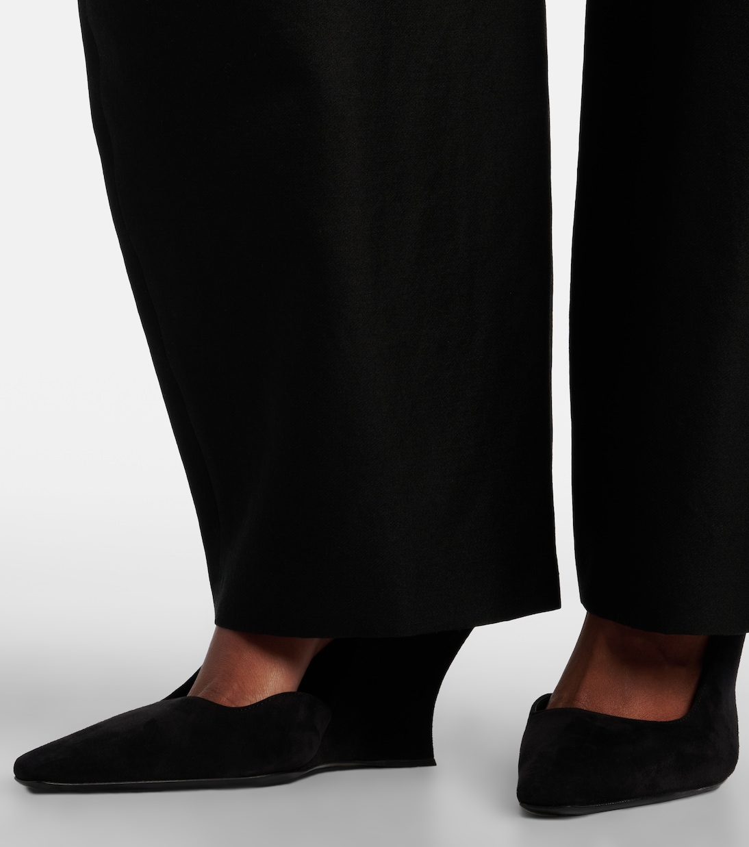 Suede wedge slingback pumps | Alaïa