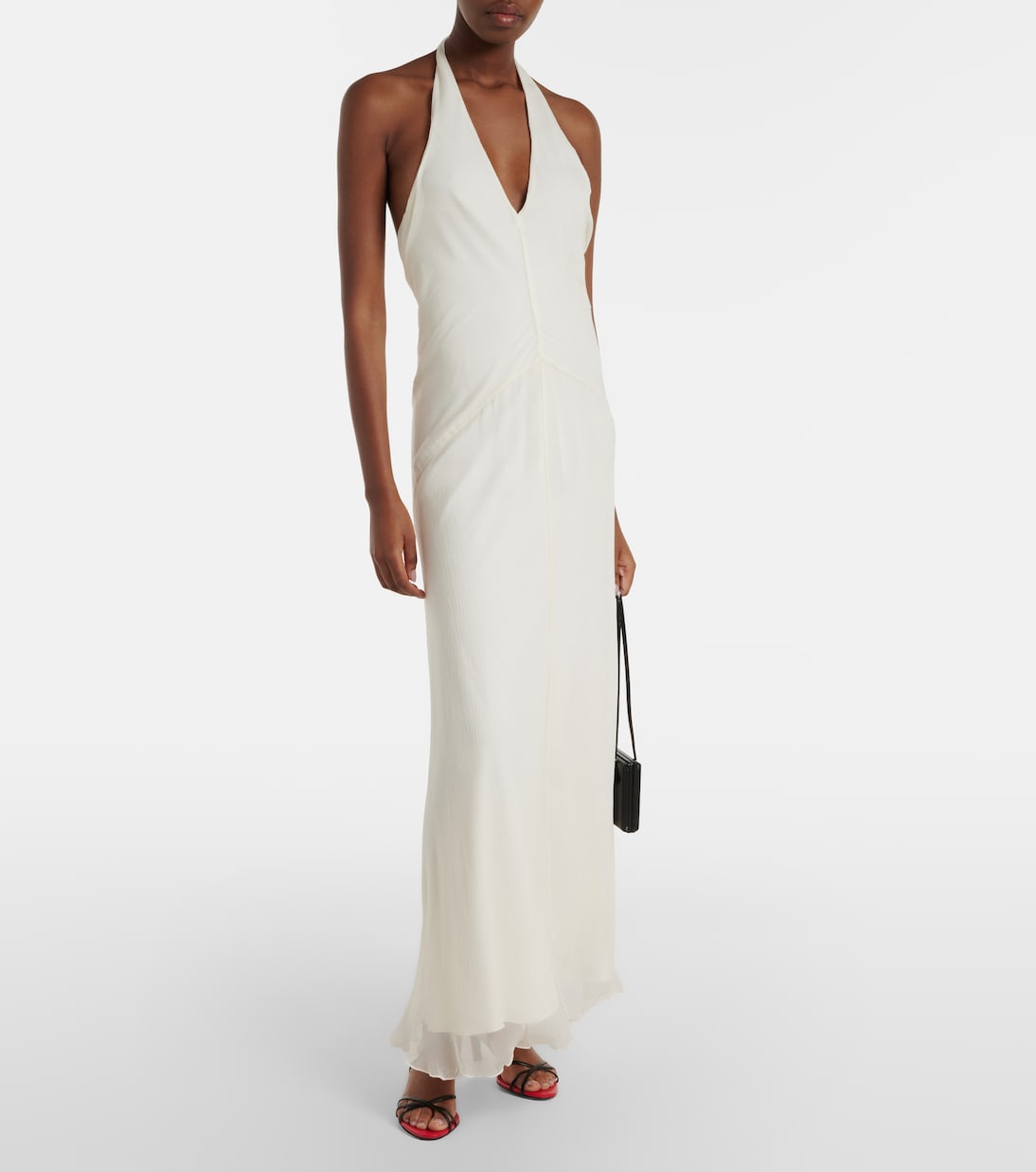 Luma halterneck maxi dress | Staud