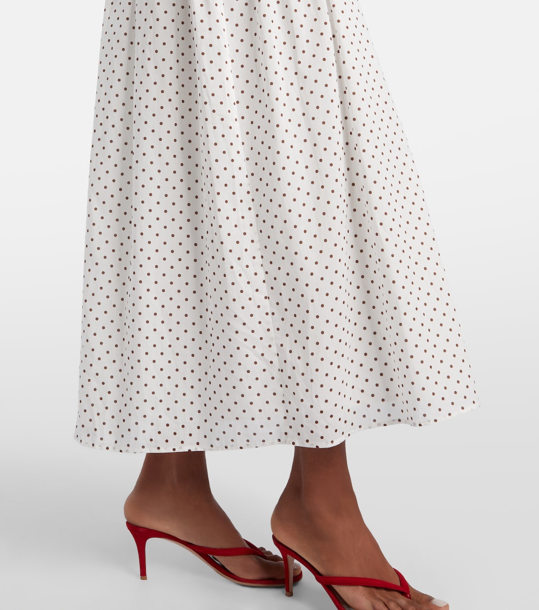 Edie polka-dot halterneck maxi dress | Posse