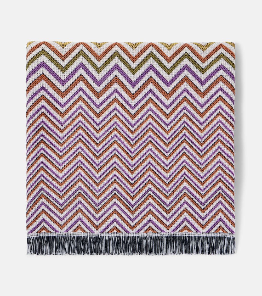 Colcha Antwan en mezcla de lana con flecos | Missoni