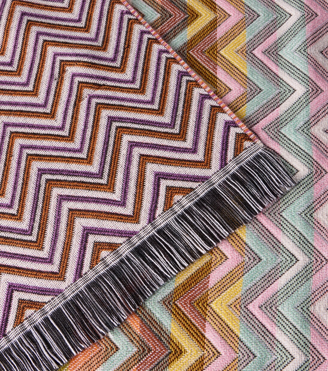 Colcha Antwan en mezcla de lana con flecos | Missoni