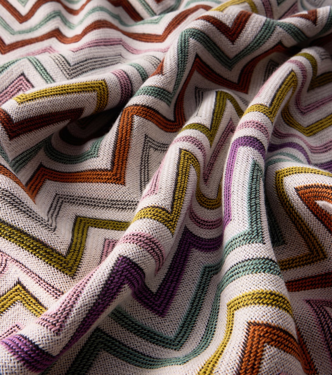 Colcha Antwan en mezcla de lana con flecos | Missoni