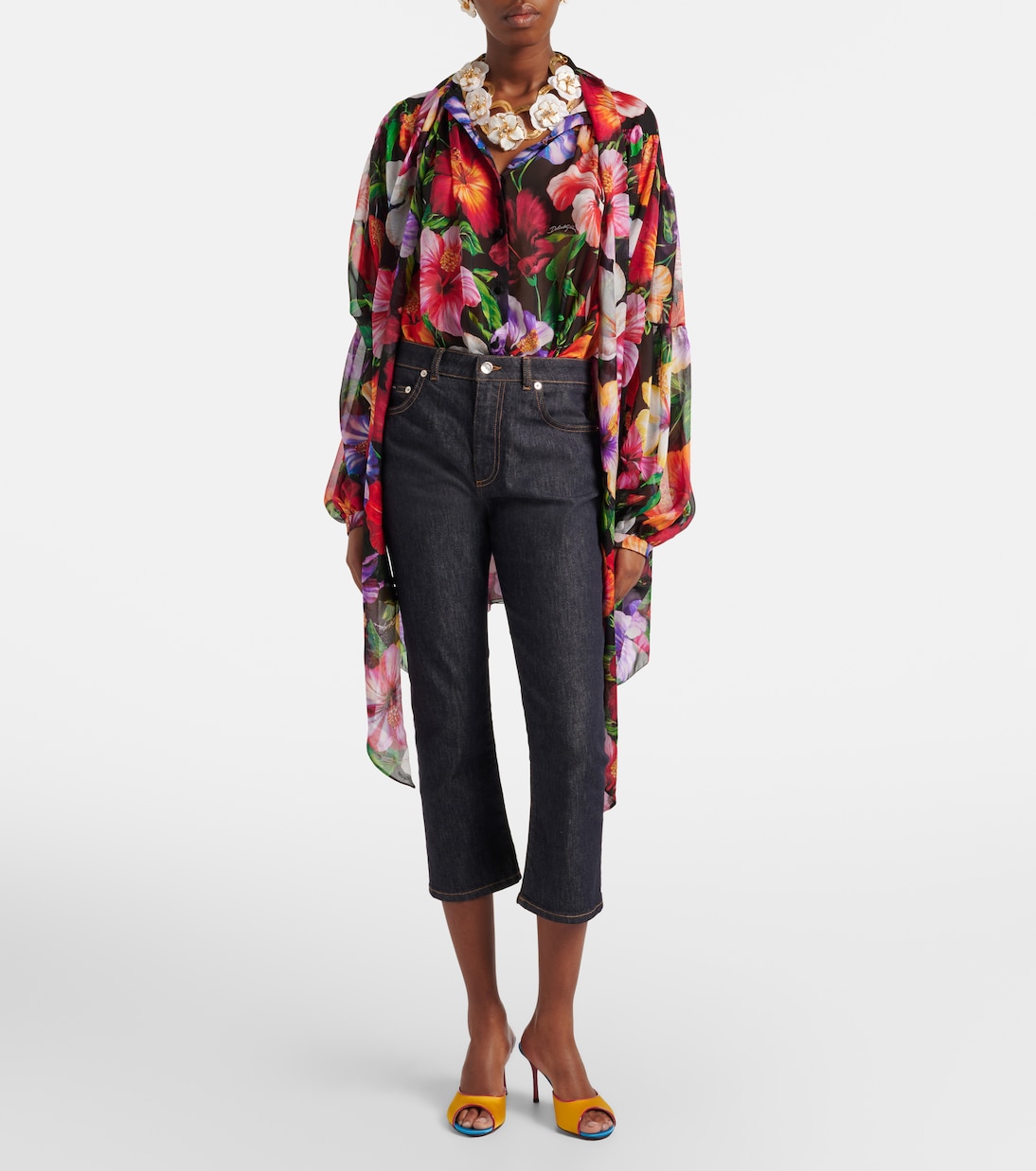 Caprihose aus Denim | Dolce&Gabbana