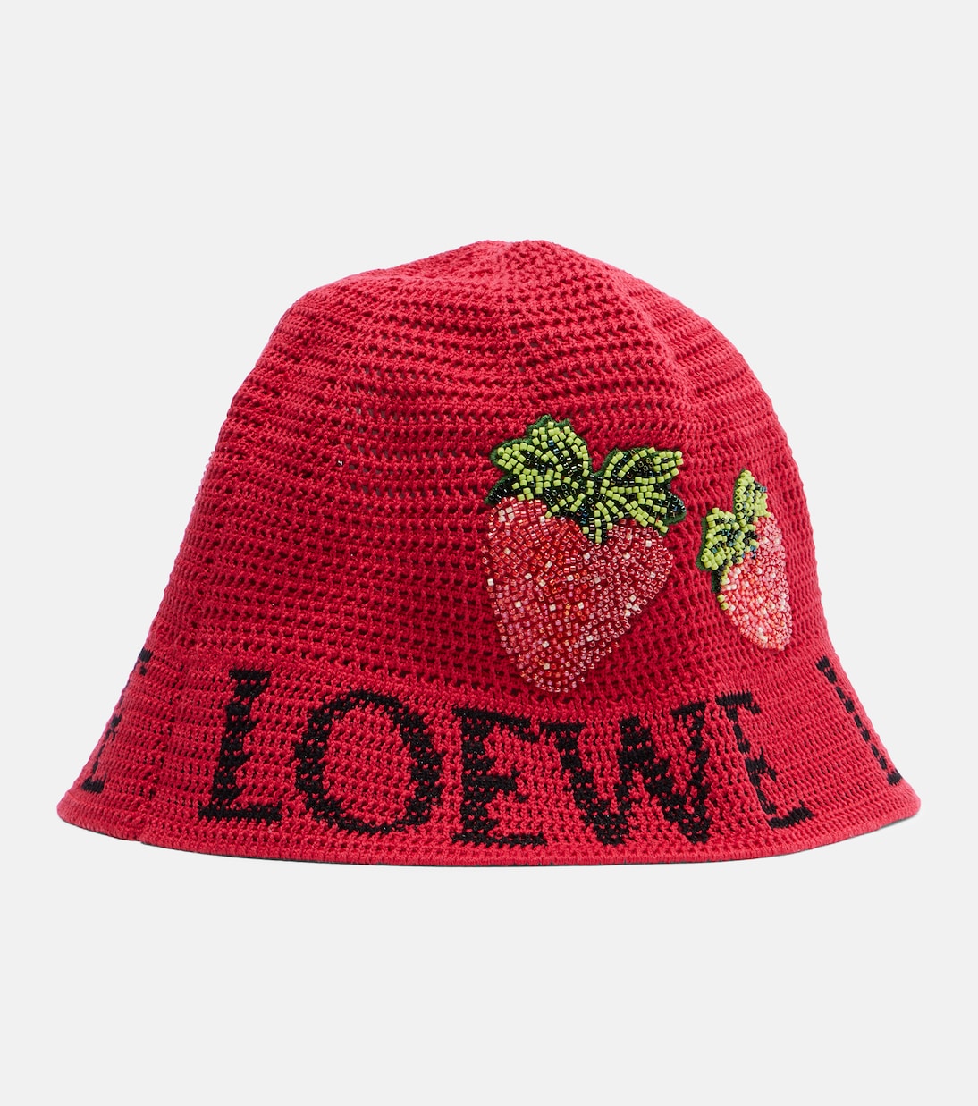 Paula's Ibiza crochet cotton bucket hat | Loewe