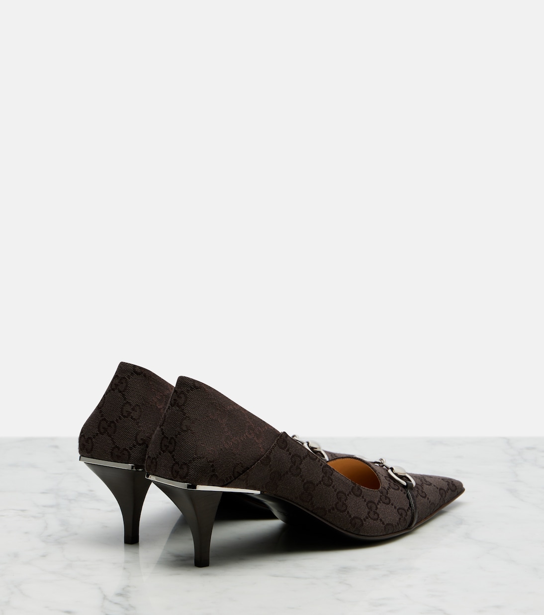Pumps Vittoria GG aus Canvas | Gucci