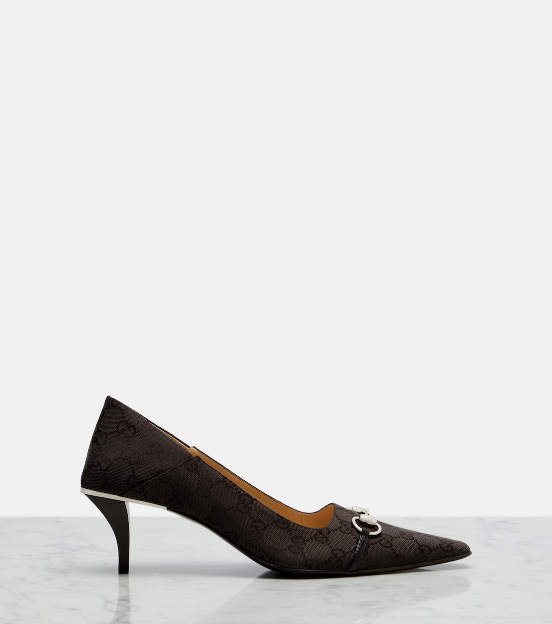 Pumps Vittoria GG aus Canvas | Gucci