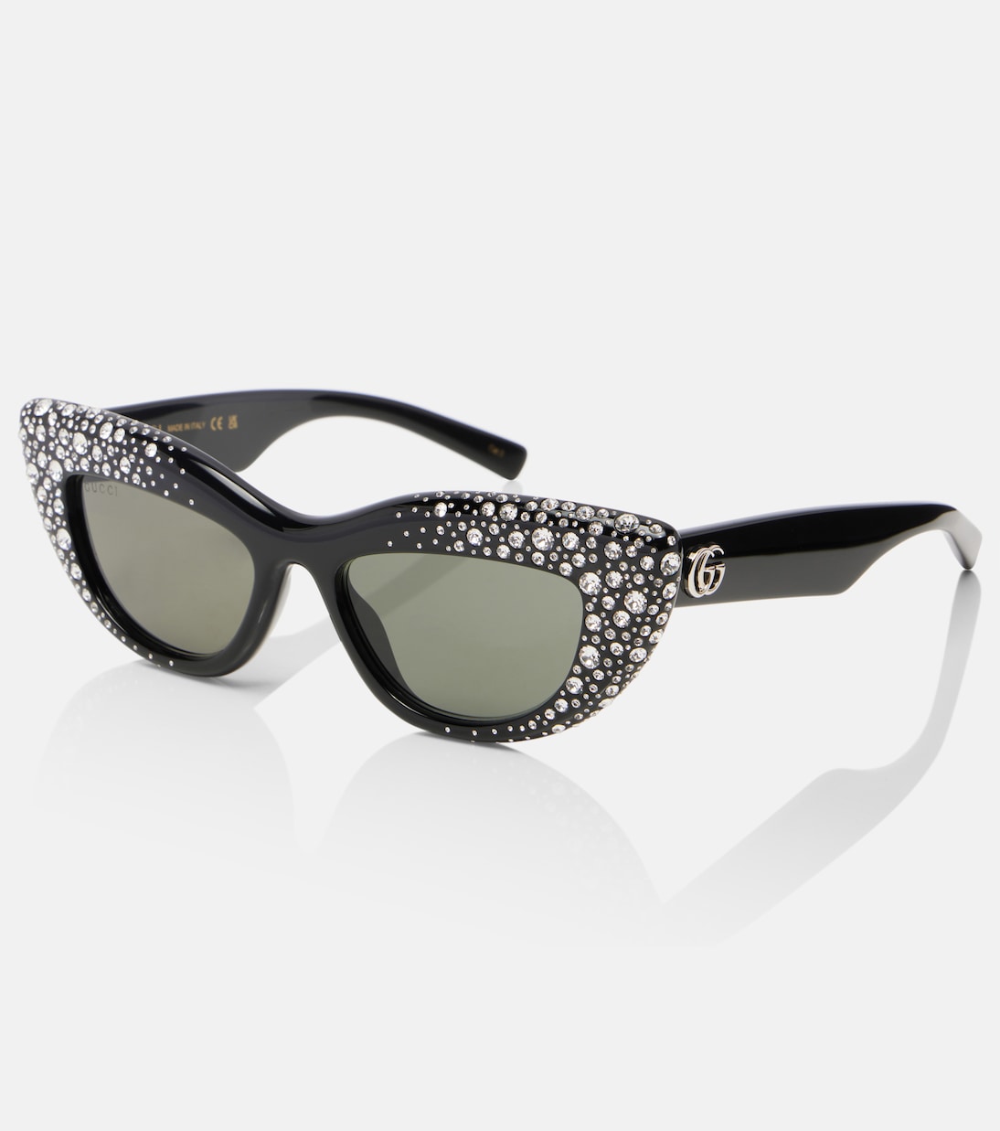 Double G embellished cat-eye sunglasses | Gucci