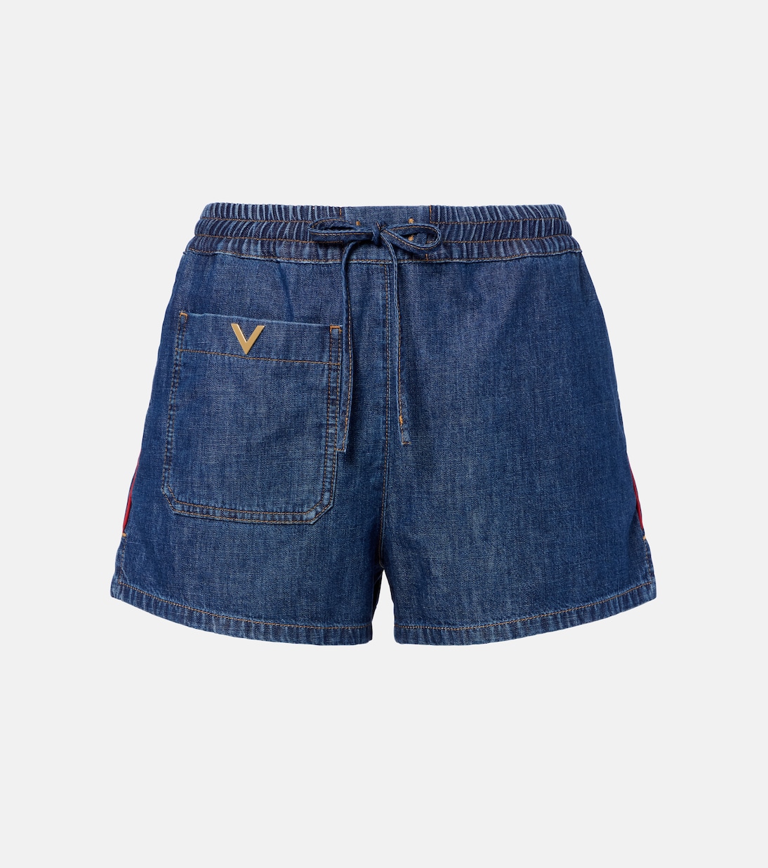 VGold denim shorts | Valentino