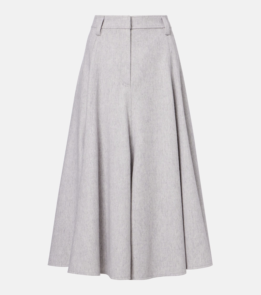 Virgin wool midi skirt | Brunello Cucinelli