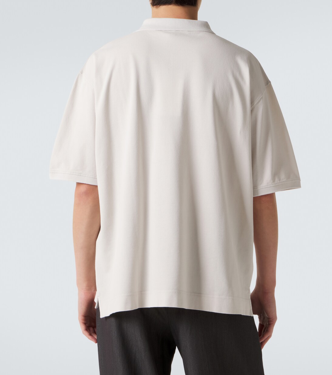 Distressed logo cotton polo shirt | Acne Studios