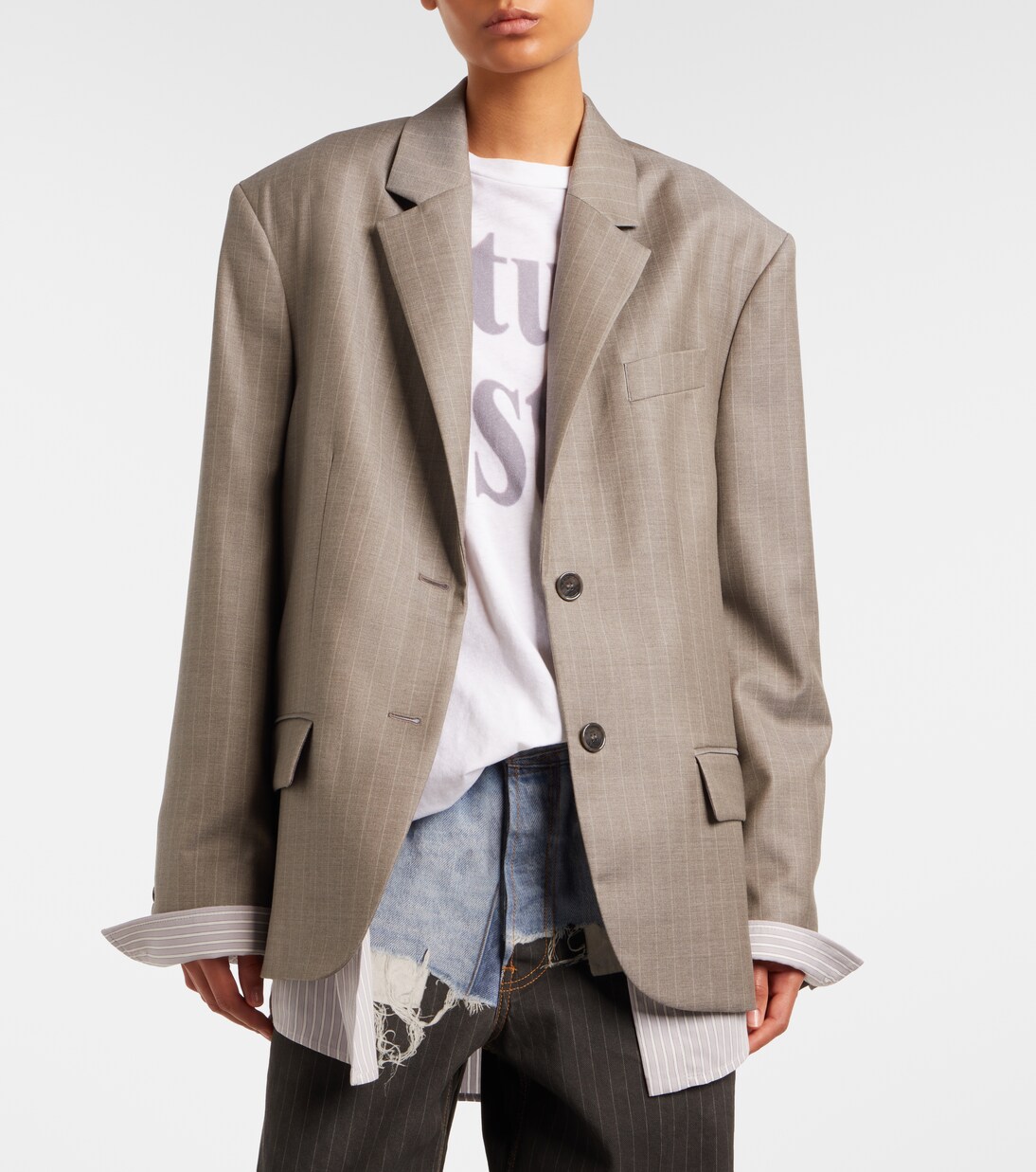 Striped wool jacket | Acne Studios