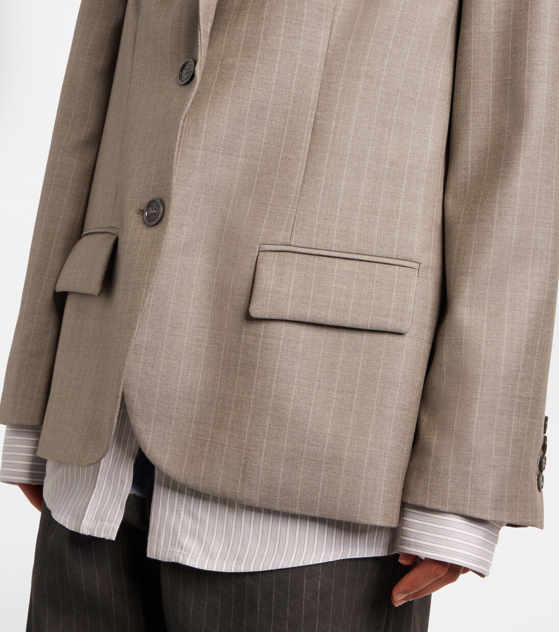 Striped wool jacket | Acne Studios