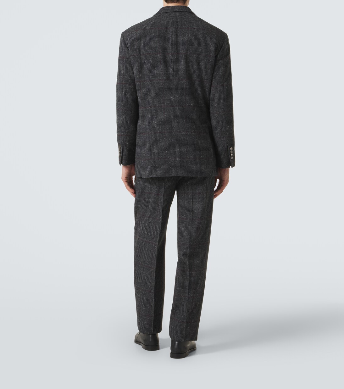 Checked silk, wool, and cashmere suit | Brunello Cucinelli