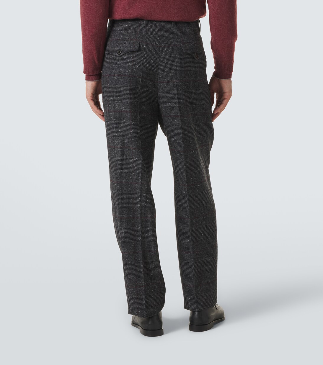 Checked silk, wool, and cashmere suit | Brunello Cucinelli