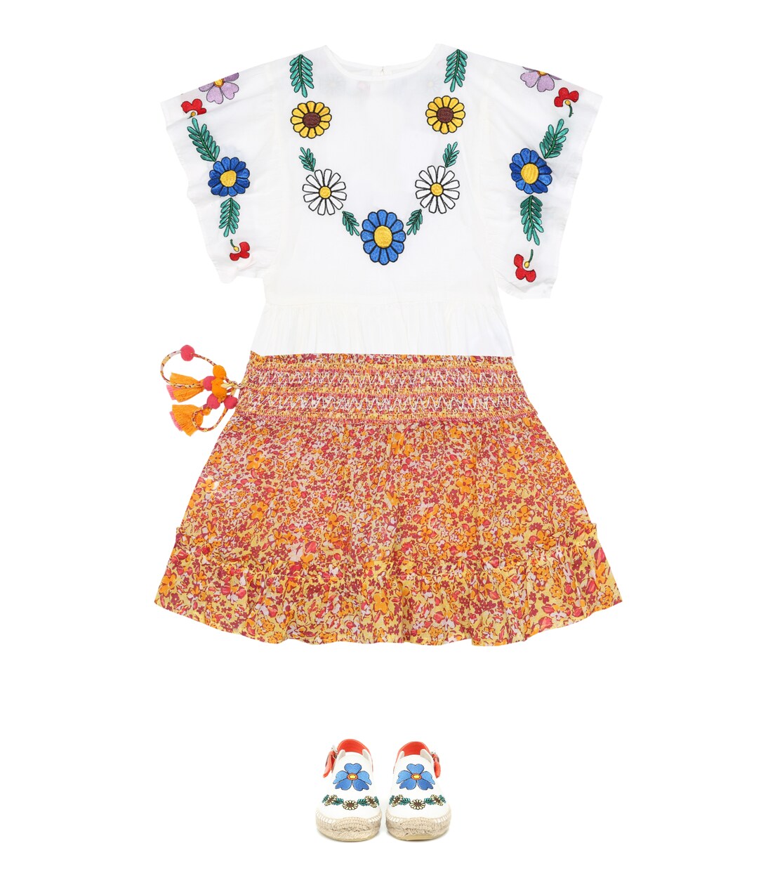 Jupe Irma imprimée en coton | Poupette St Barth Kids