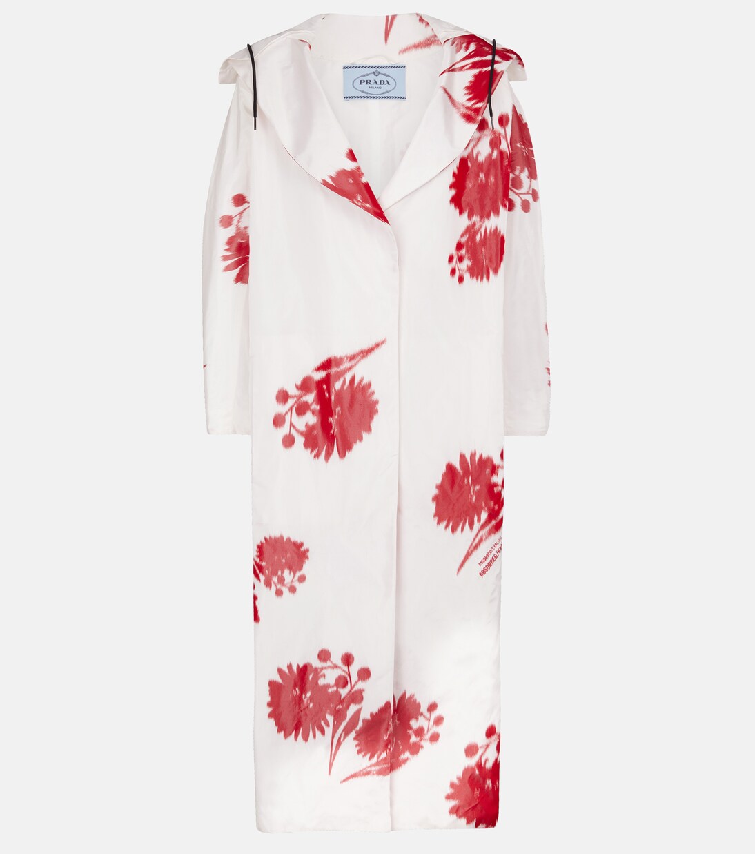 Floral silk taffeta coat | Prada
