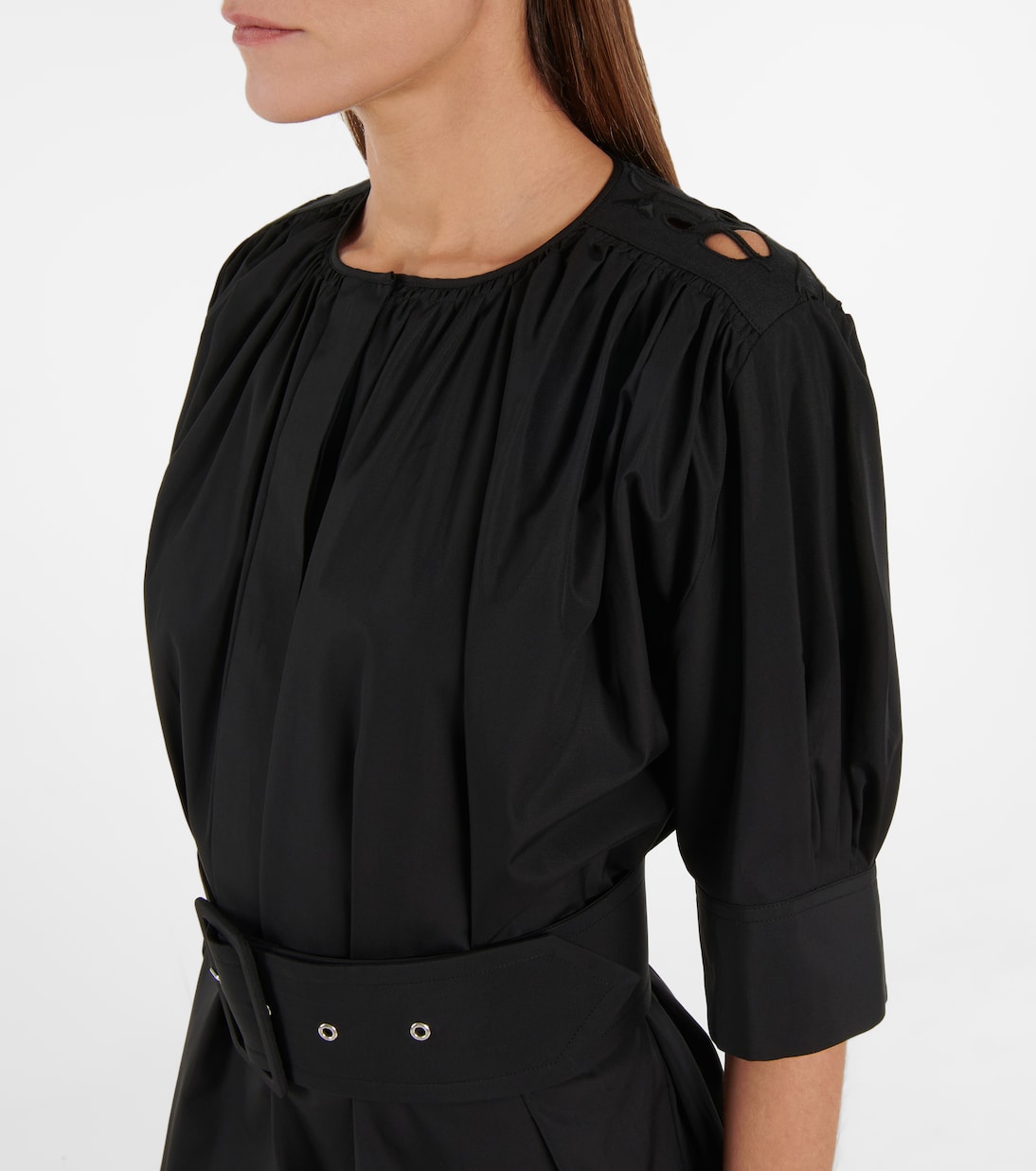 Belted cotton poplin minidress | Chloé