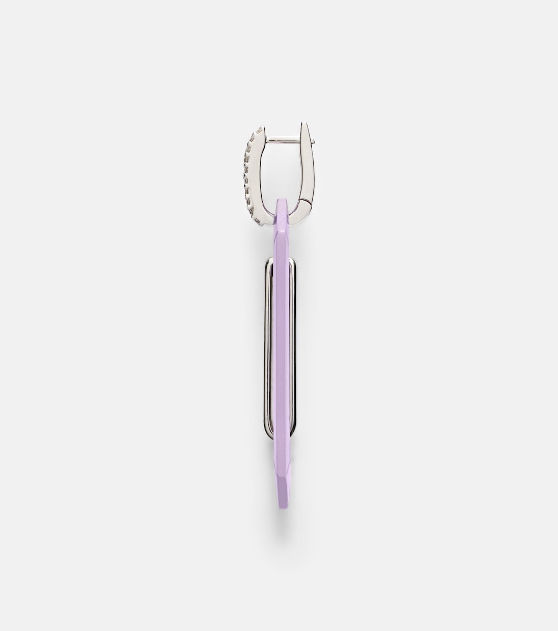 Chiara Big 18kt gold single earring with diamonds | Eéra