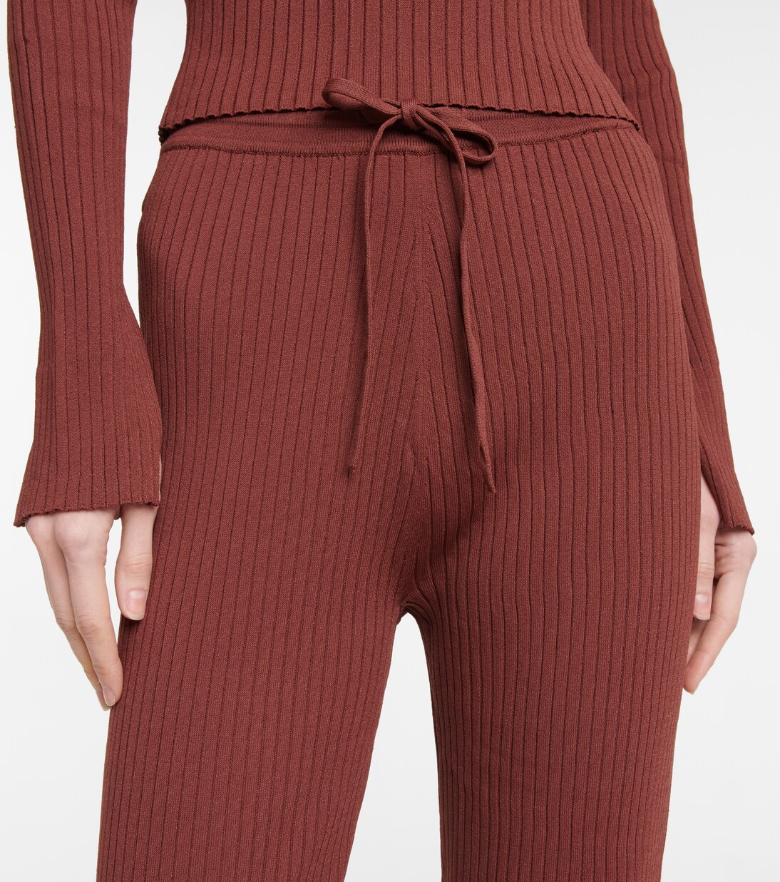 Hose Cornelie aus Rippstrick | Nanushka