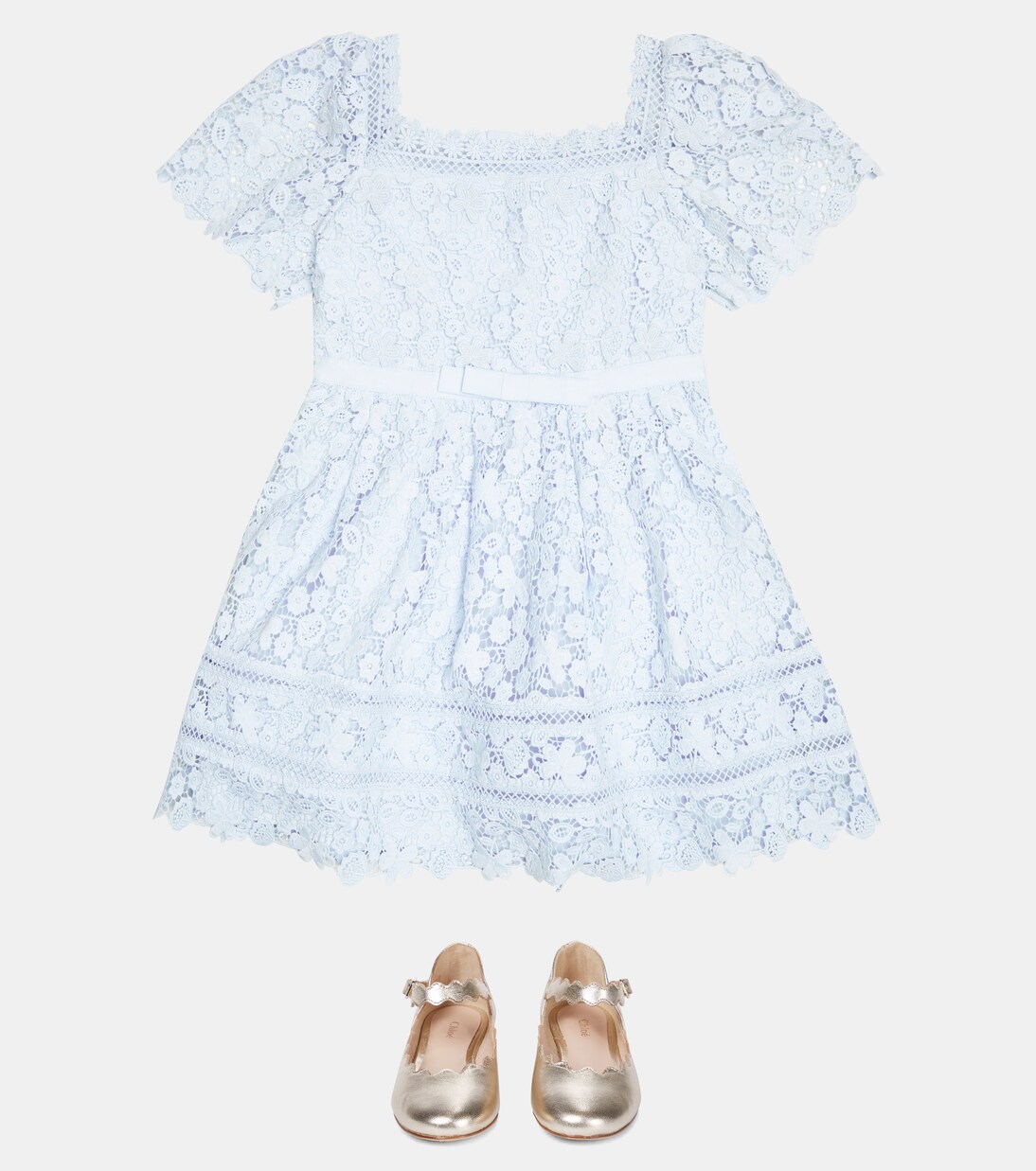 Guipure lace dress | Self-Portrait Kids