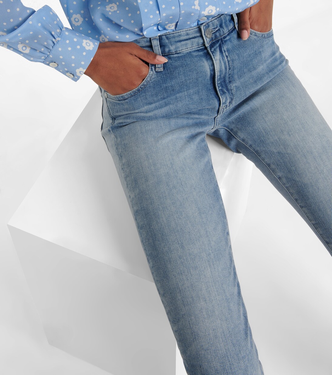 Jean skinny Prima Crop à taille mi-haute | AG Jeans