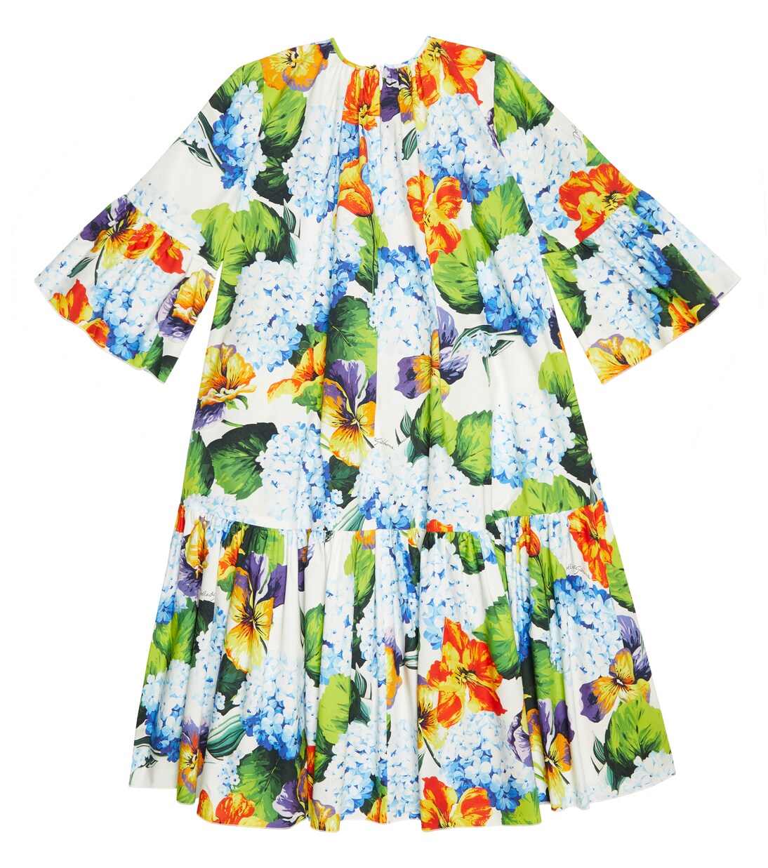 Printed cotton dress | Dolce&Gabbana Kids