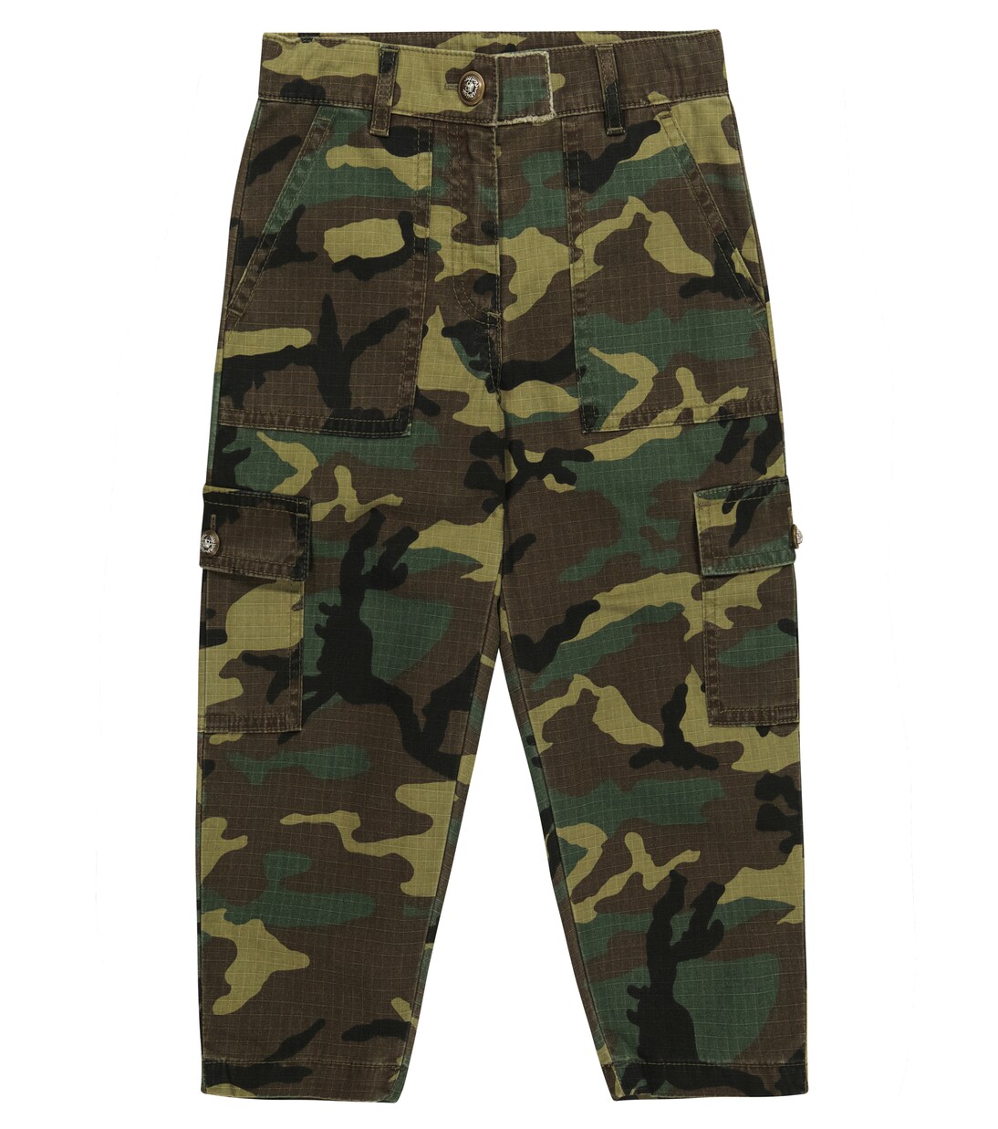Printed cotton cargo pants | Dolce&Gabbana Kids