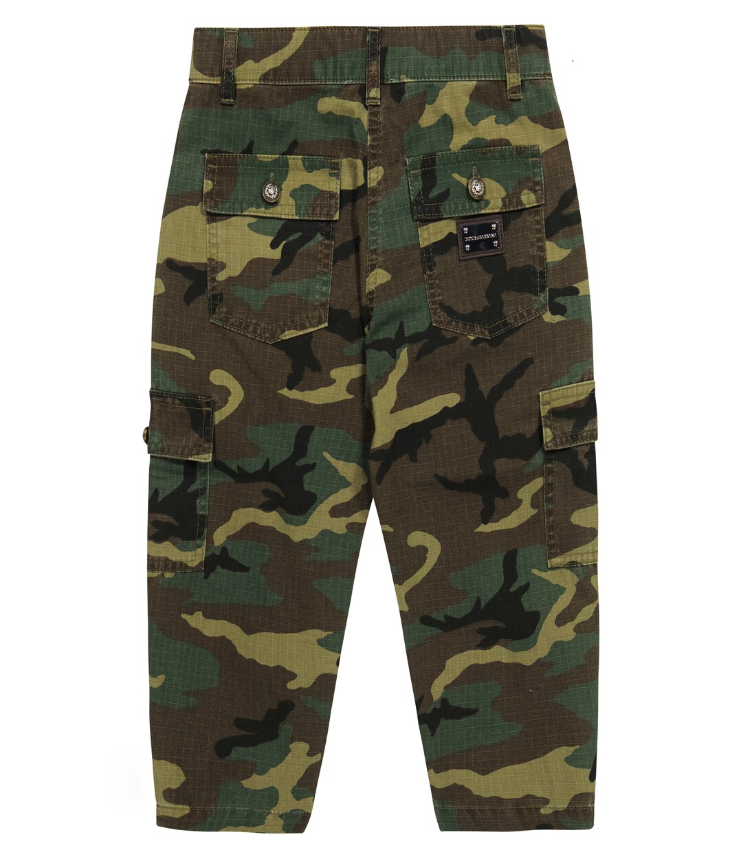 Printed cotton cargo pants | Dolce&Gabbana Kids