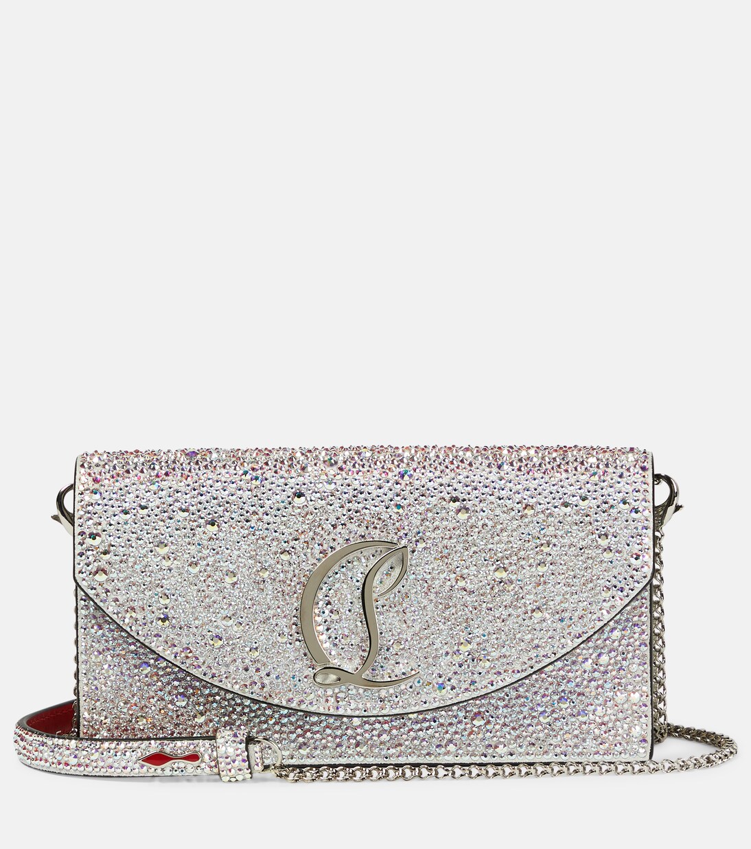 Loubi54 embellished leather clutch | Christian Louboutin