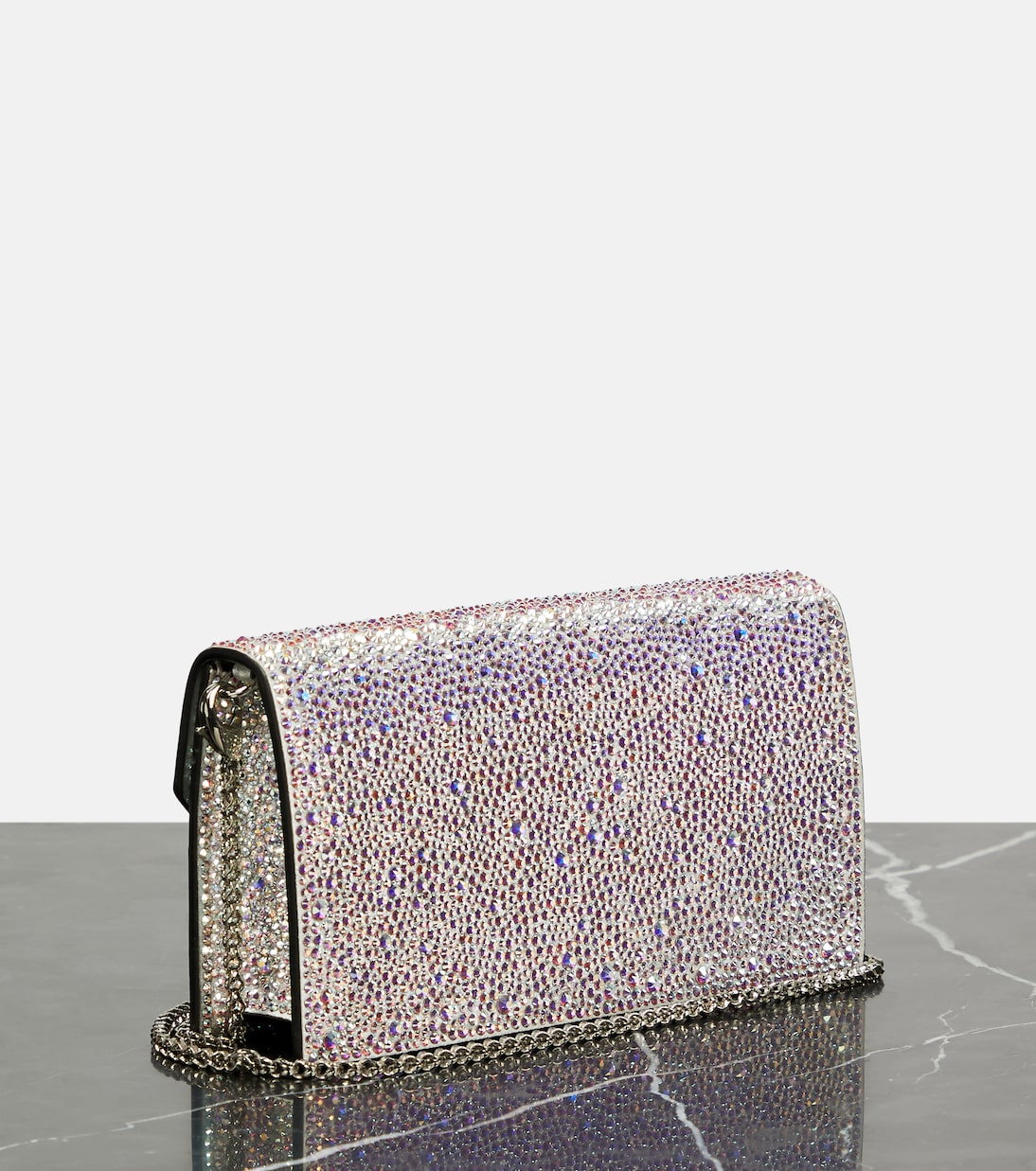 Loubi54 embellished leather clutch | Christian Louboutin