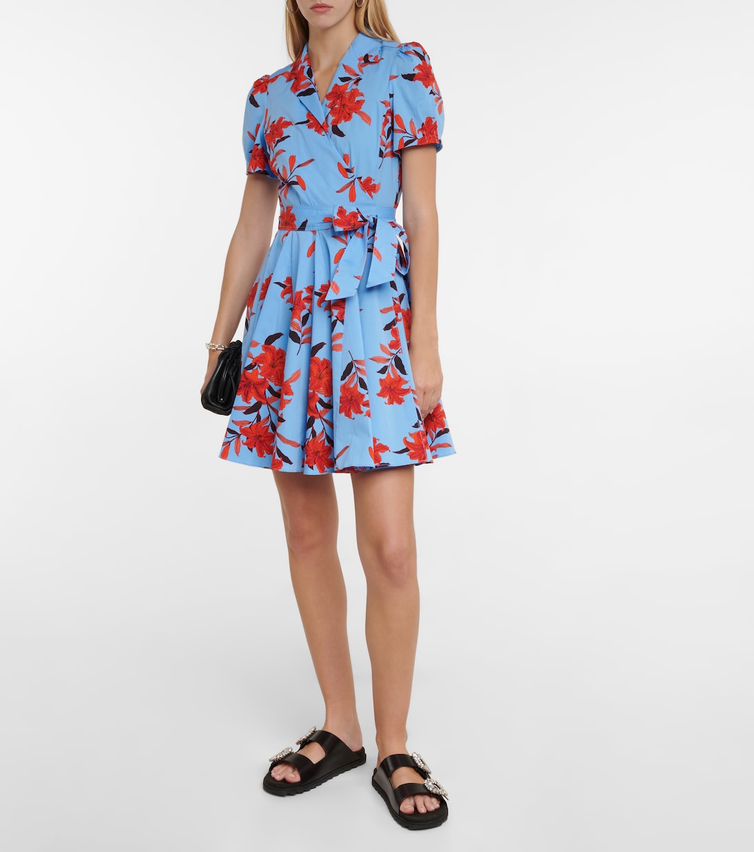 Ana printed crêpe wrap dress | Diane von Furstenberg