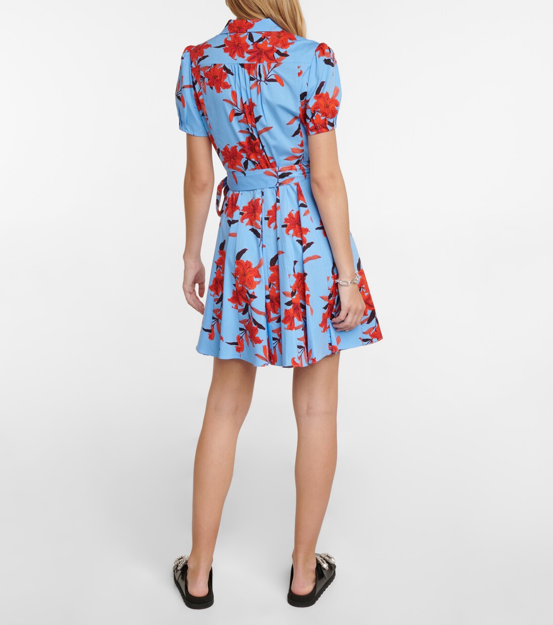 Ana printed crêpe wrap dress | Diane von Furstenberg