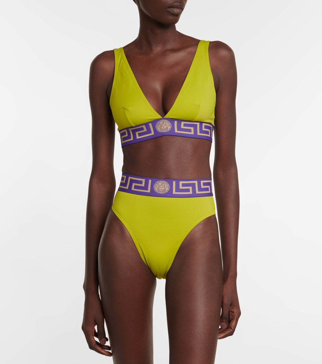 Culotte de bikini à logo | Versace