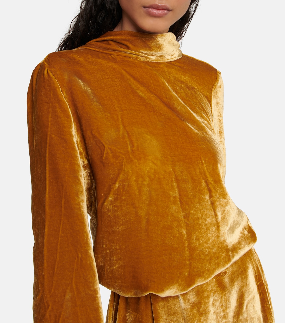 Robe midi Agento en velours | Petar Petrov