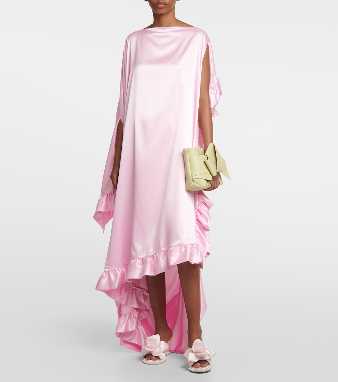 Wedge-Sandalen aus Satin | Acne Studios