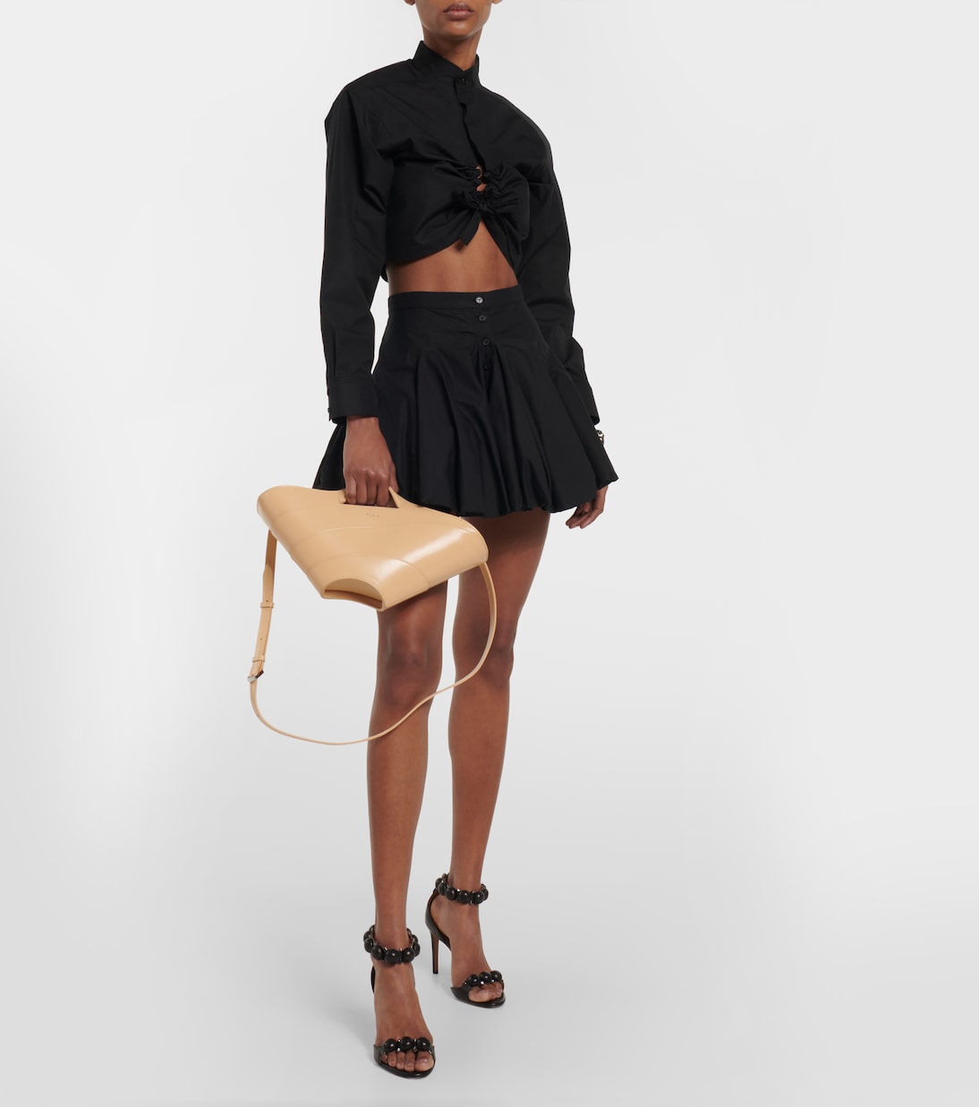 Khaima Small leather tote bag | Alaïa