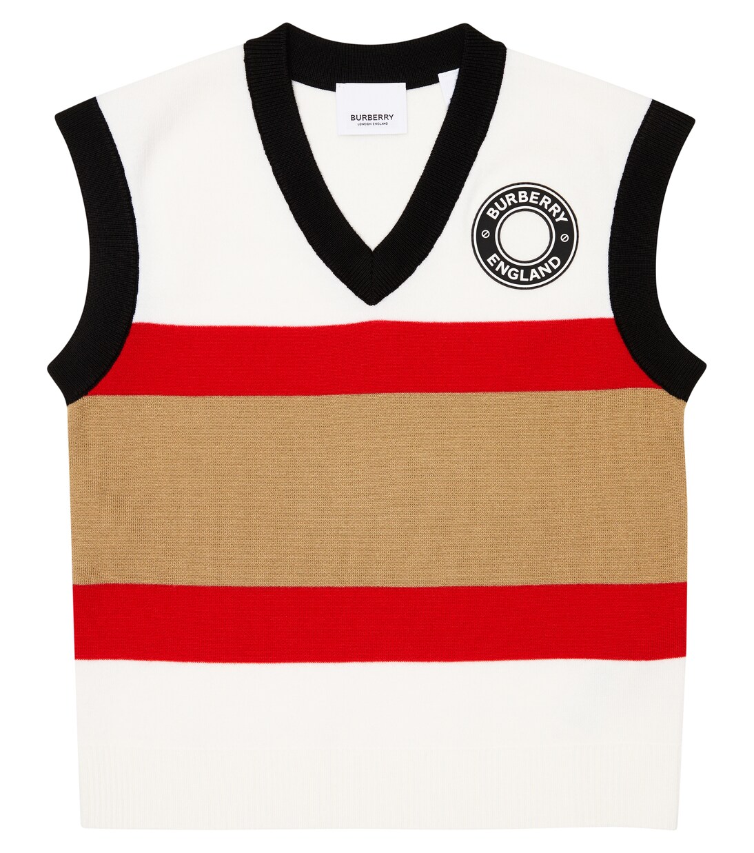 Striped knit sweater vest | Burberry Kids
