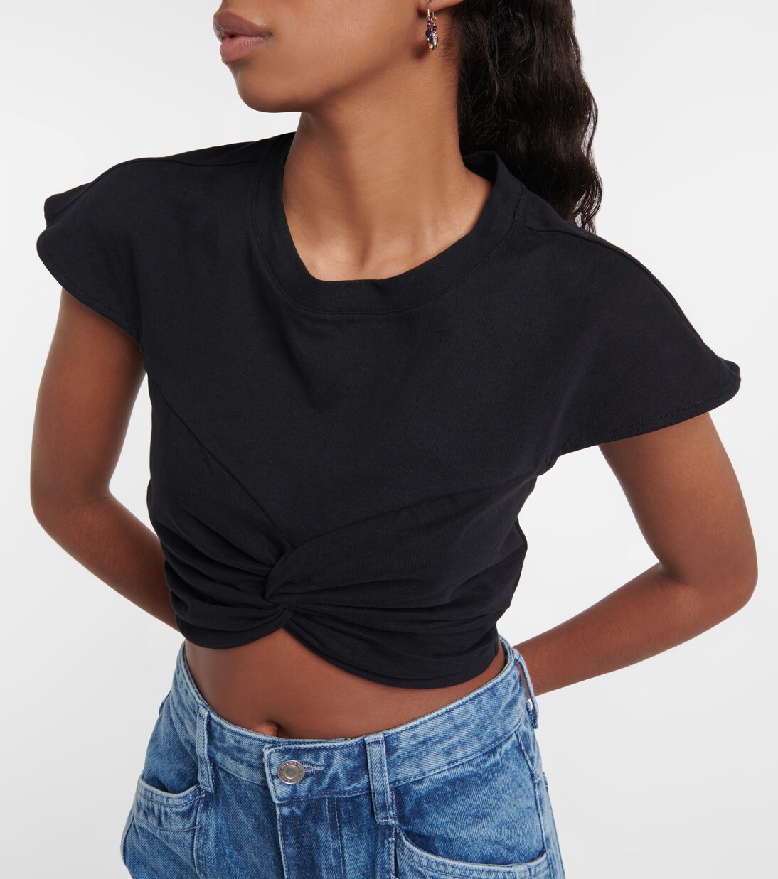Cropped-Top Zineae aus Baumwolle | Isabel Marant