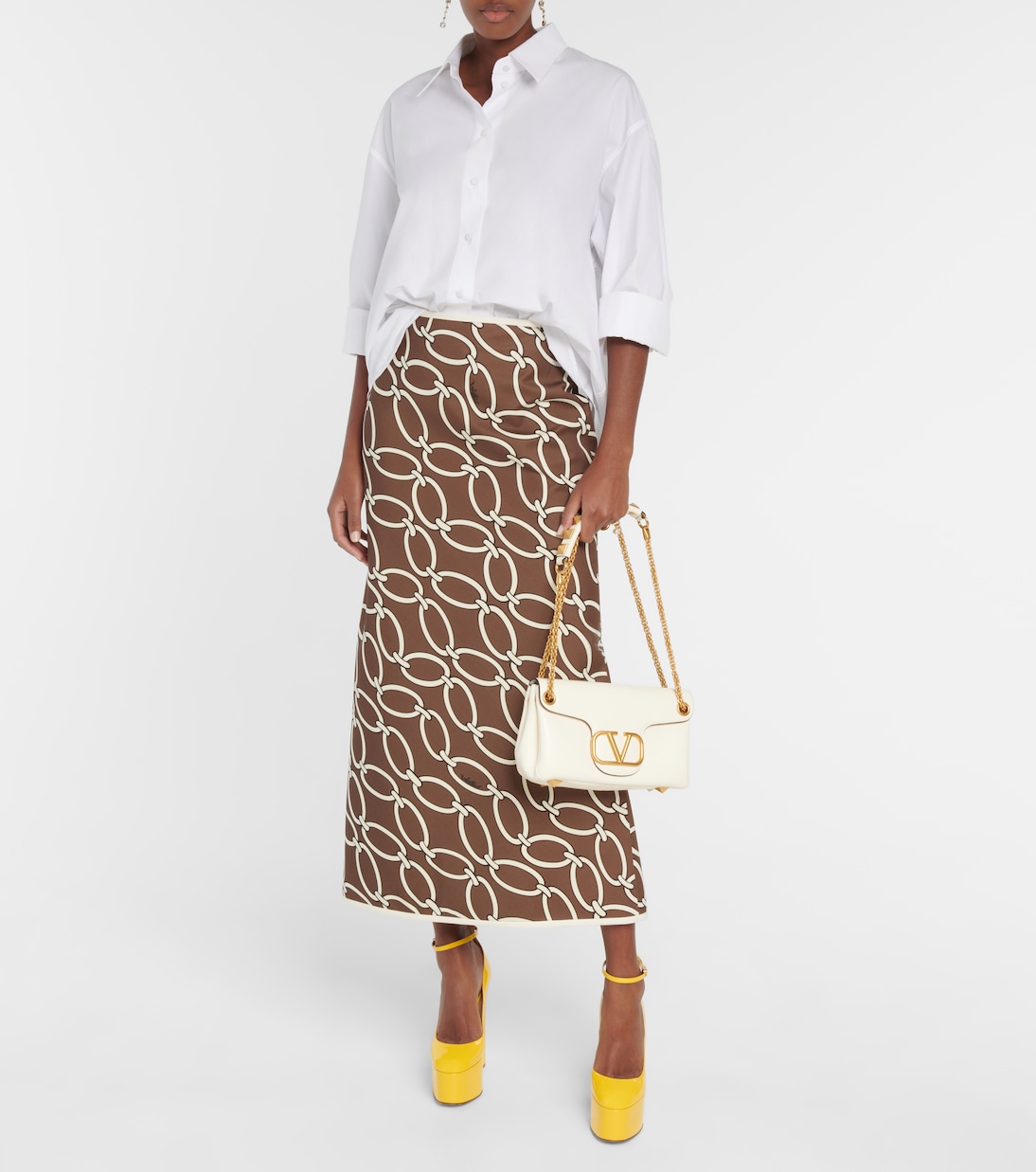 Plateau-Pumps Tan-Go 155 aus Lackleder | Valentino Garavani