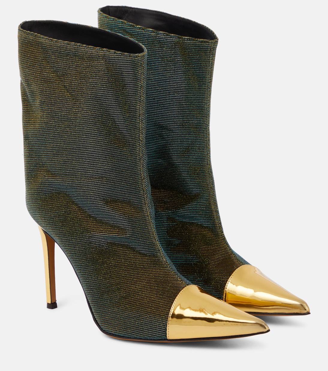 Ankle Boots Alex mit Metallic-Leder | Alexandre Vauthier