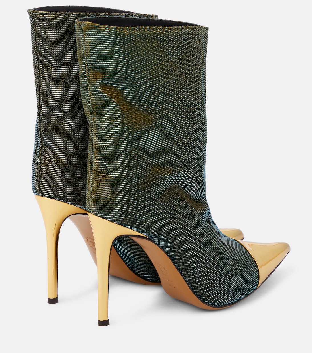 Ankle Boots Alex mit Metallic-Leder | Alexandre Vauthier