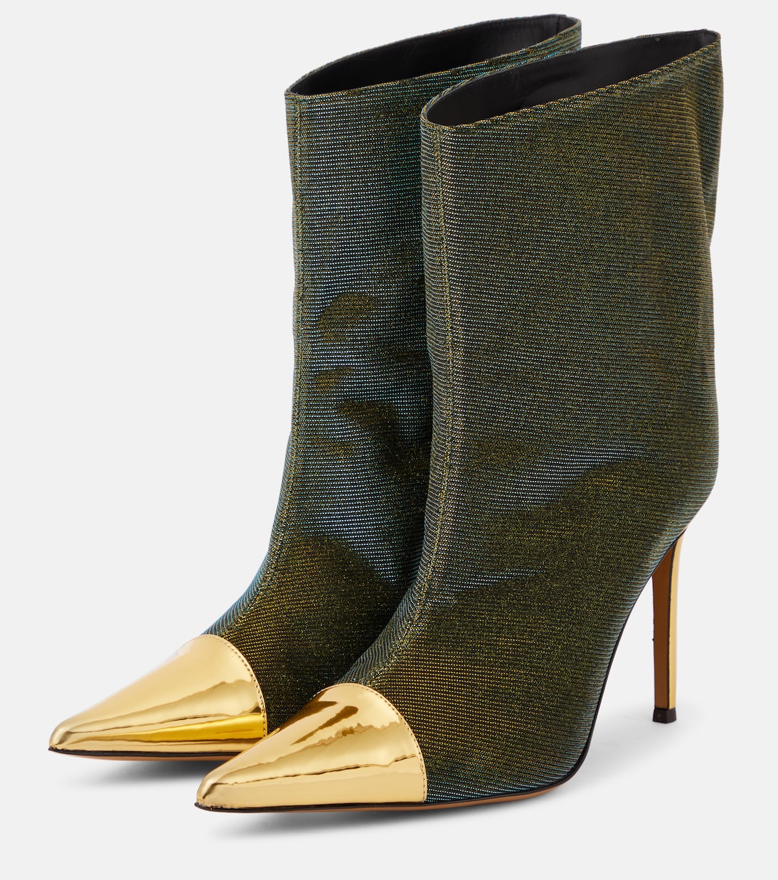 Ankle Boots Alex mit Metallic-Leder | Alexandre Vauthier
