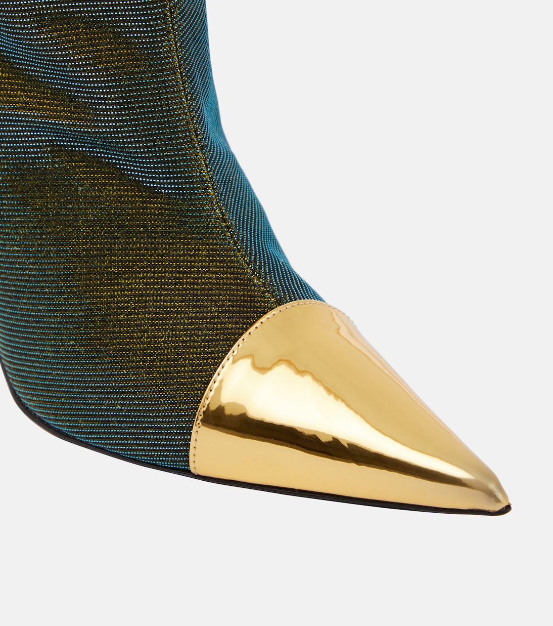 Ankle Boots Alex mit Metallic-Leder | Alexandre Vauthier