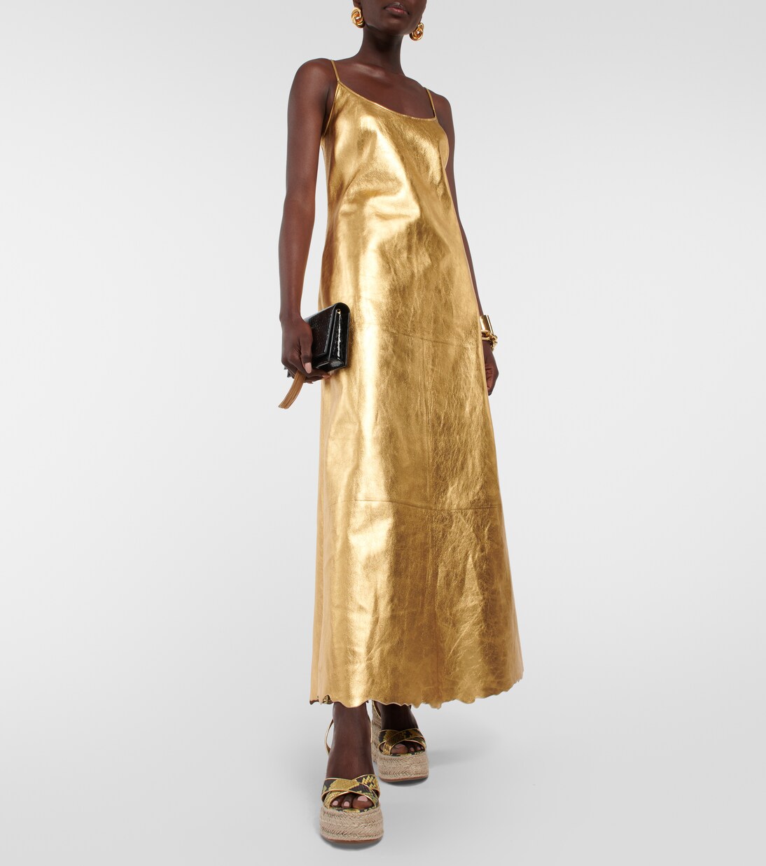 Mariza snake-print leather espadrille wedges | Christian Louboutin