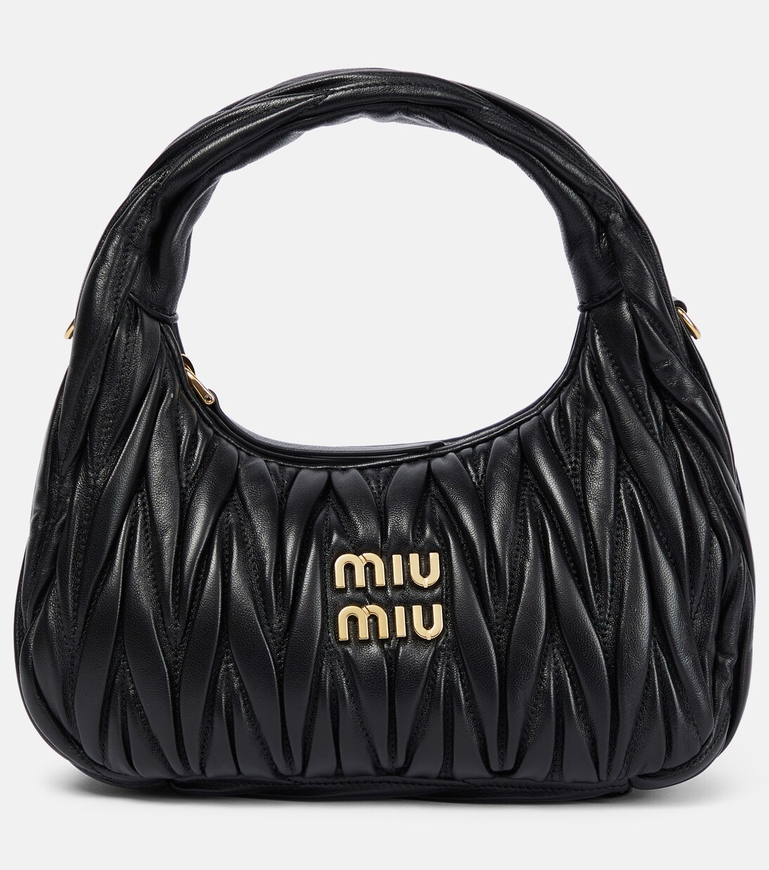 Miu Wander matelassé leather shoulder bag | Miu Miu