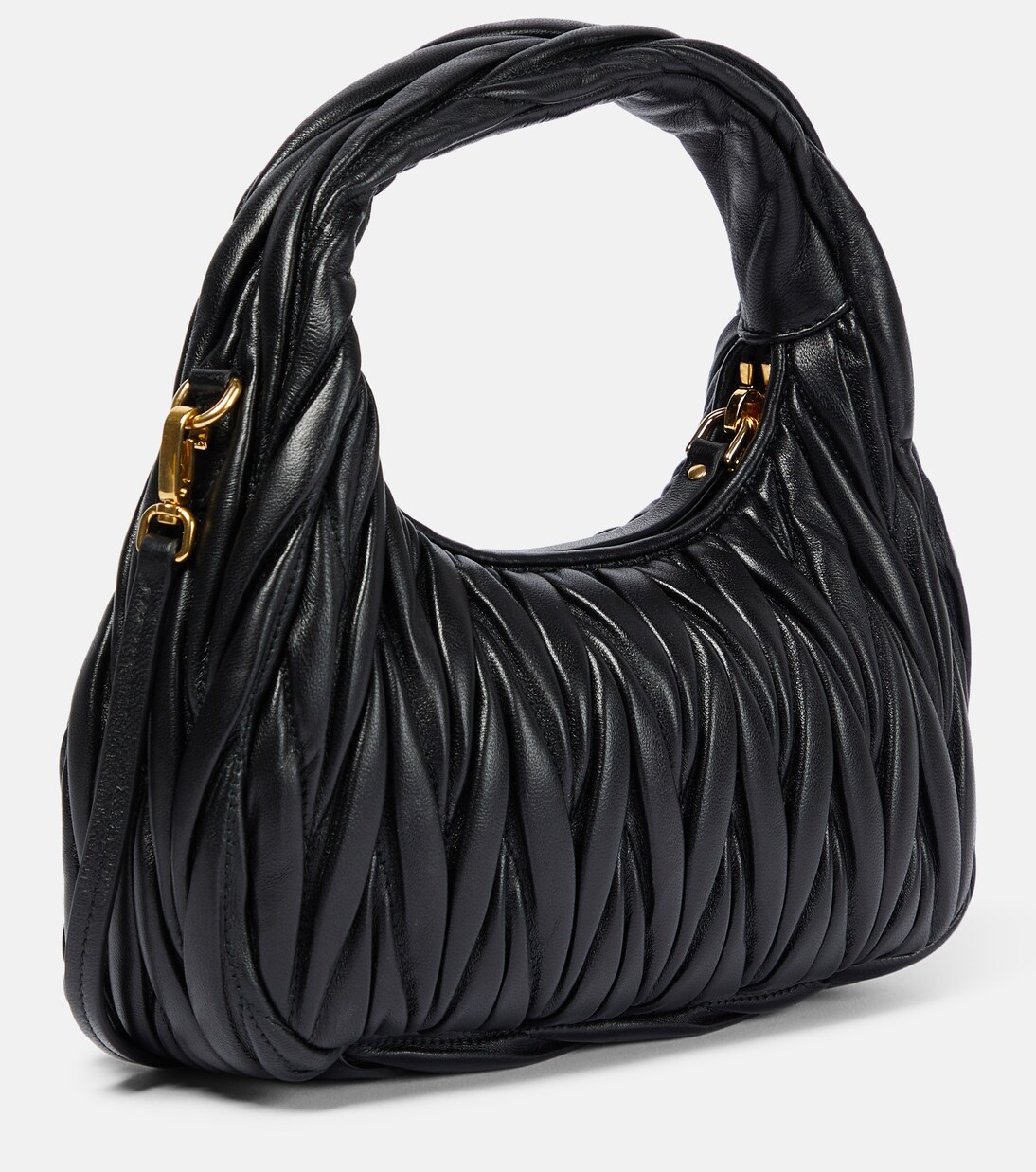 Miu Wander matelassé leather shoulder bag | Miu Miu