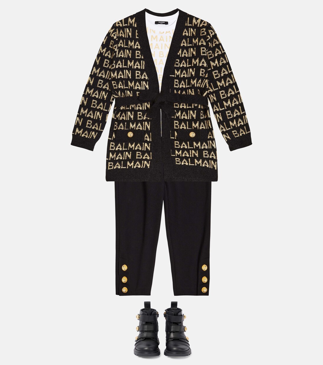 Logo cotton jersey T-shirt | Balmain Kids